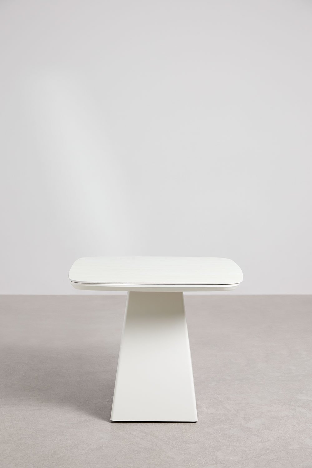 Table de jardin carrée 90x90 cm en pierre sintérisée et aluminium Inkeri, image de la galerie 3