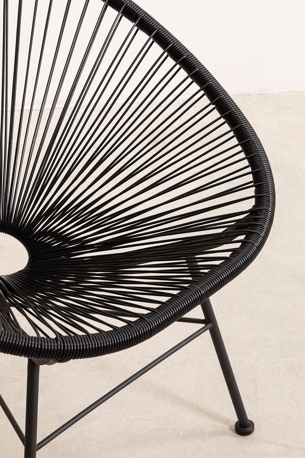 Chaise de jardin Acapulco neuve en acier et osier synthétique, image de la galerie 6