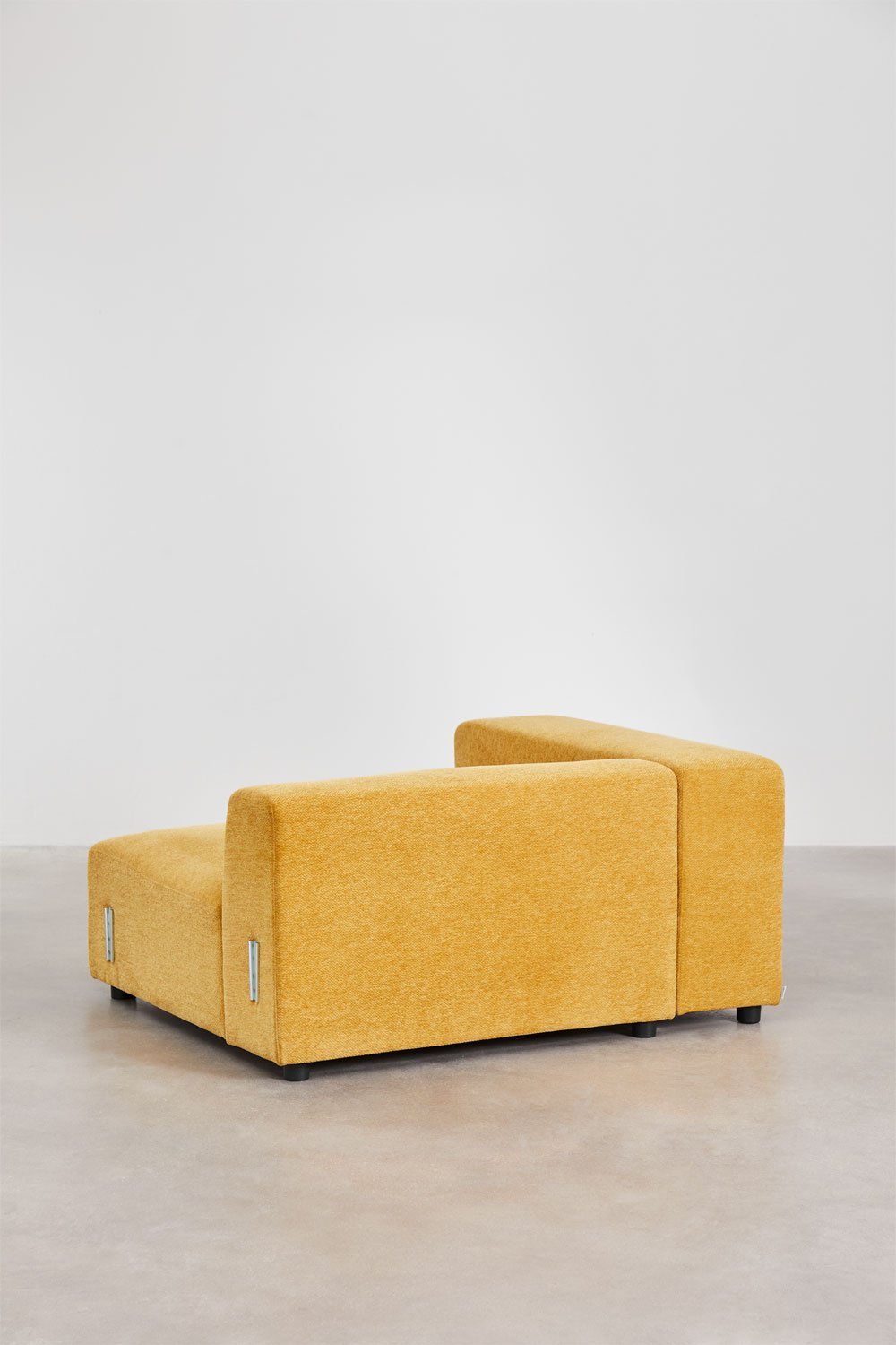 Module d'angle gauche 135x113 cm avec accoudoir haut pour canapé modulaire Bruna, image de la galerie 4