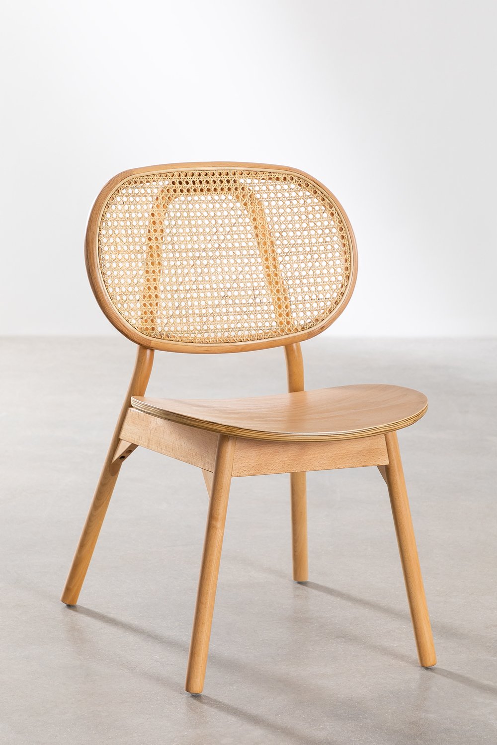 Lot de 4 chaises de salle à manger en bois de hêtre Afri   , image de la galerie 2