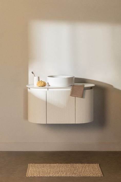 Ensemble de meubles de salle de bain en bois Carsone - Blanc