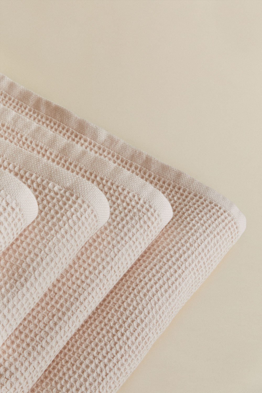 Serviette en coton gaufré Fiorala, image de la galerie 3