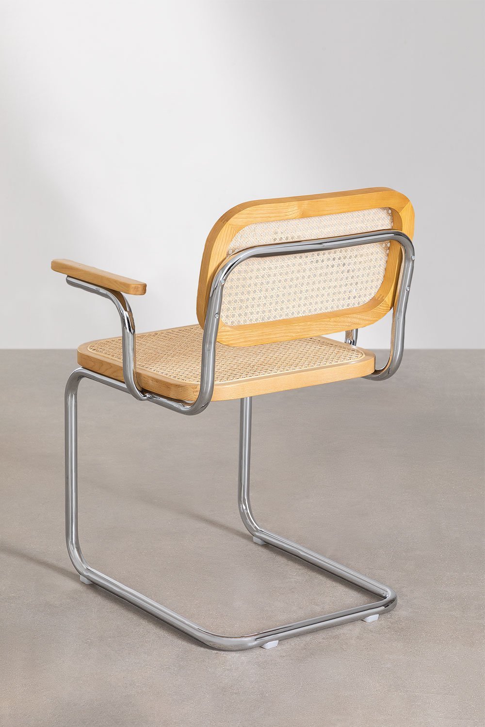 Ensemble de table rectangulaire 240x100 cm en MDF et acier inoxydable et 10 chaises de salle à manger avec accoudoirs Tento, image de la galerie 10