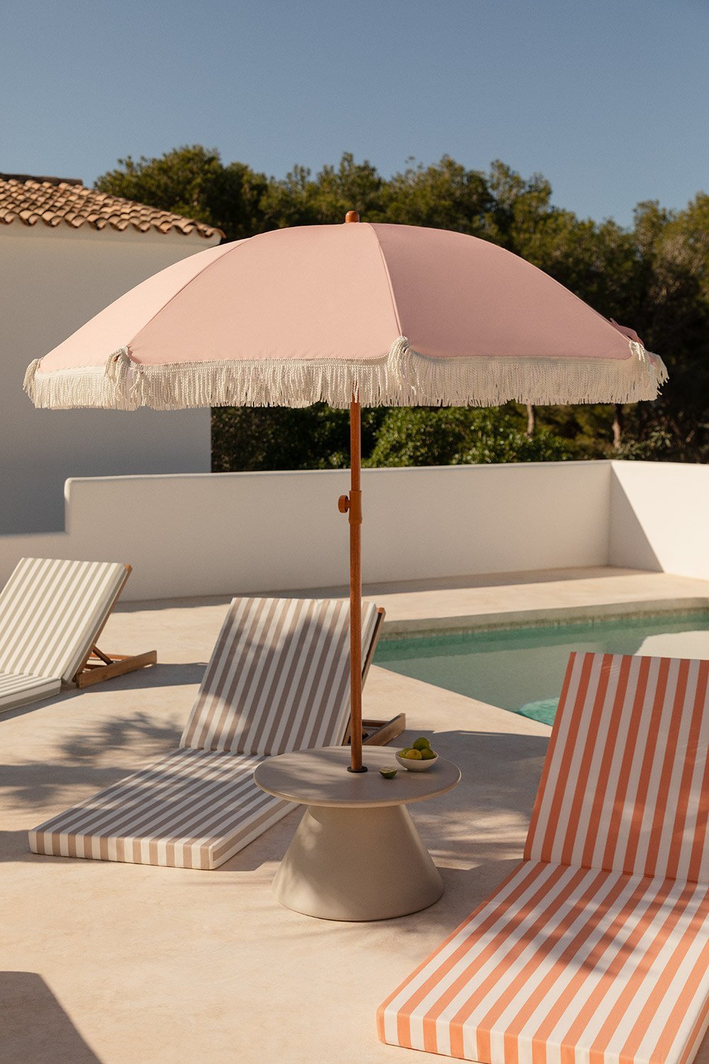 Parasol Miska Ø175 cm en tissu et aluminium, image de la galerie 1