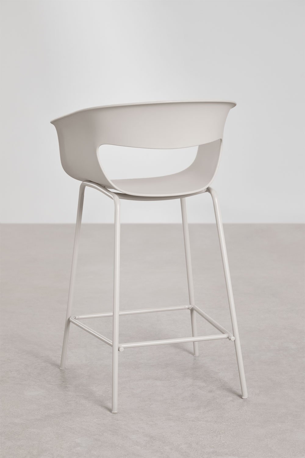 Tabouret haut en polypropylène et fer Alanys, image de la galerie 3