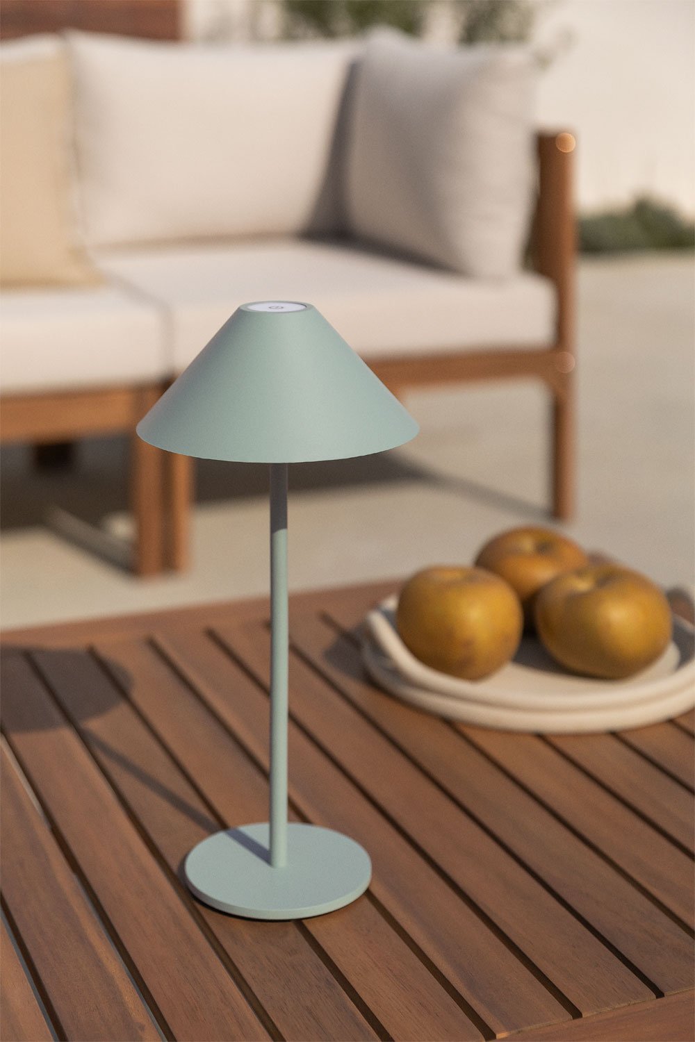 Lampe de table LED d'extérieur sans fil Nebida, image de la galerie 1