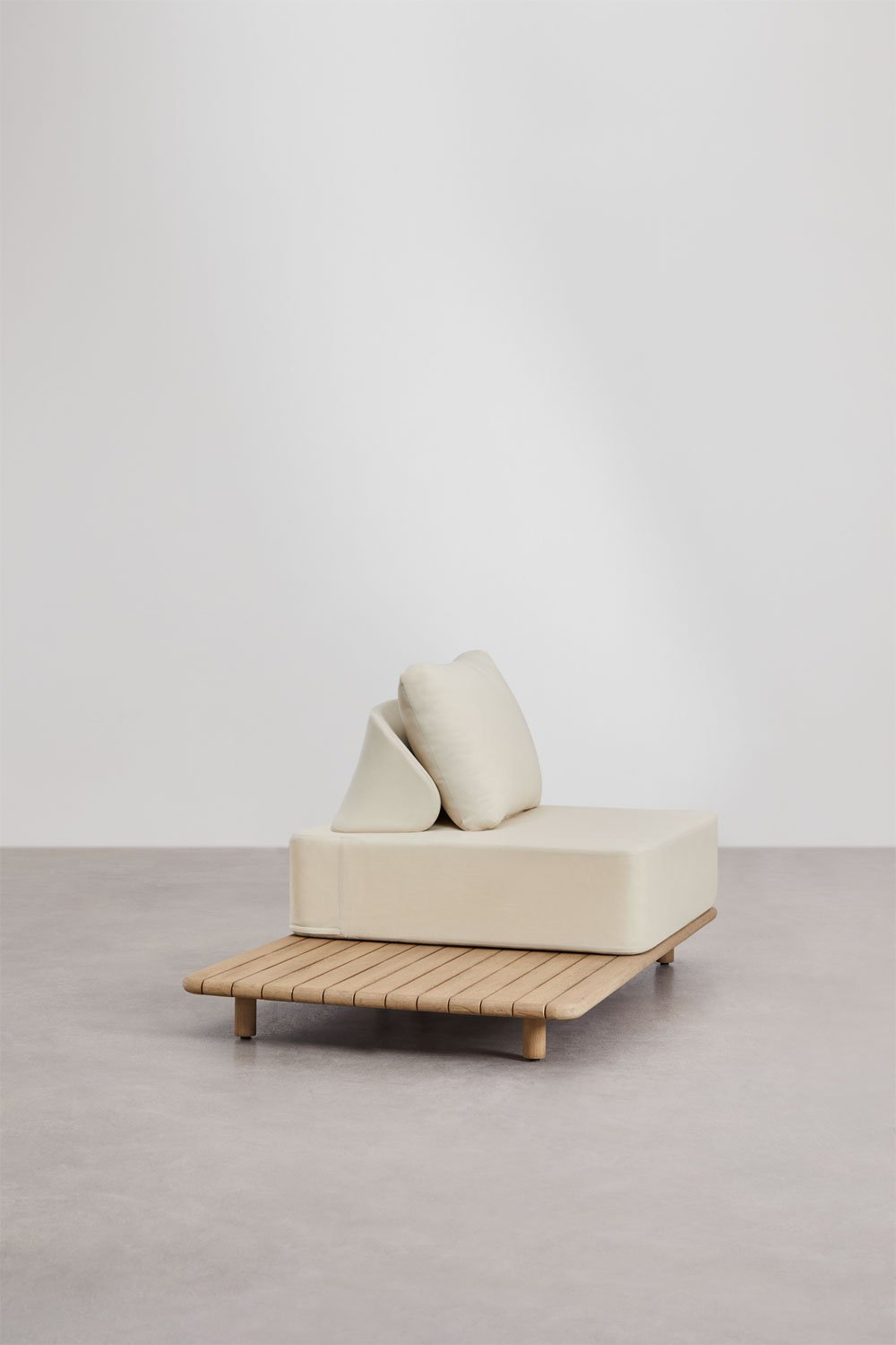 Fauteuil de jardin avec table d'appoint en acacia Portet, image de la galerie 5