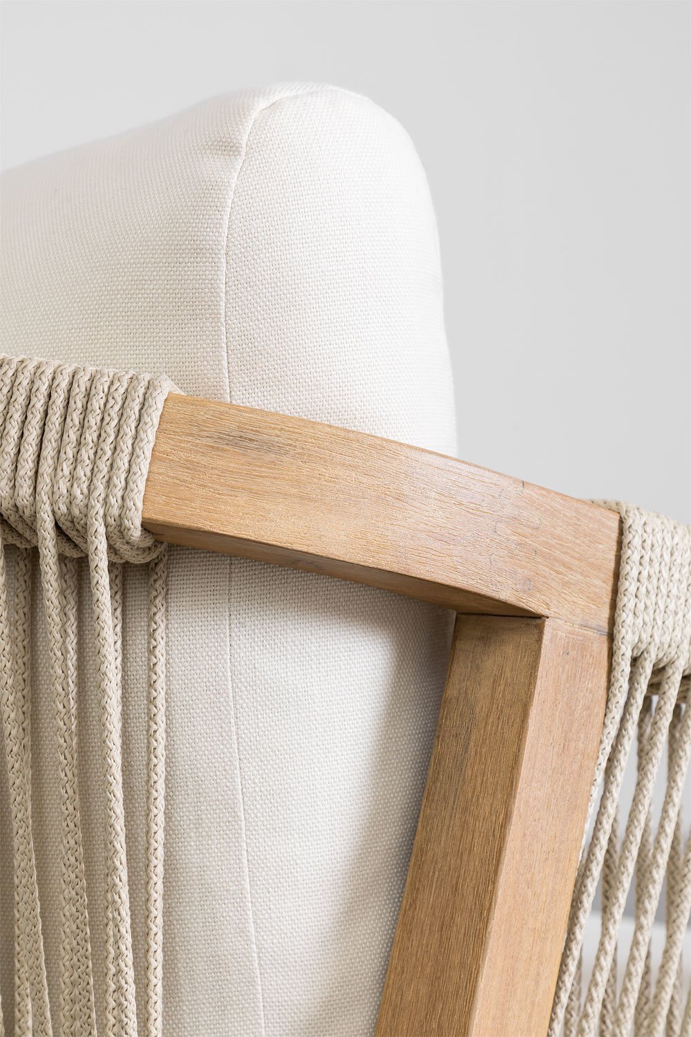 Pack de 2 fauteuils de jardin en bois d'acacia Dubai, image de la galerie 4