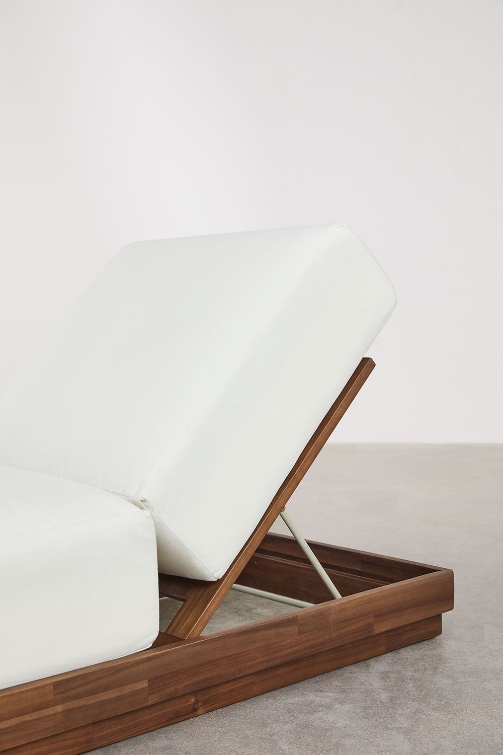 Lot de 2 chaises longues inclinables en bois d'acacia Lecia, image de la galerie 6