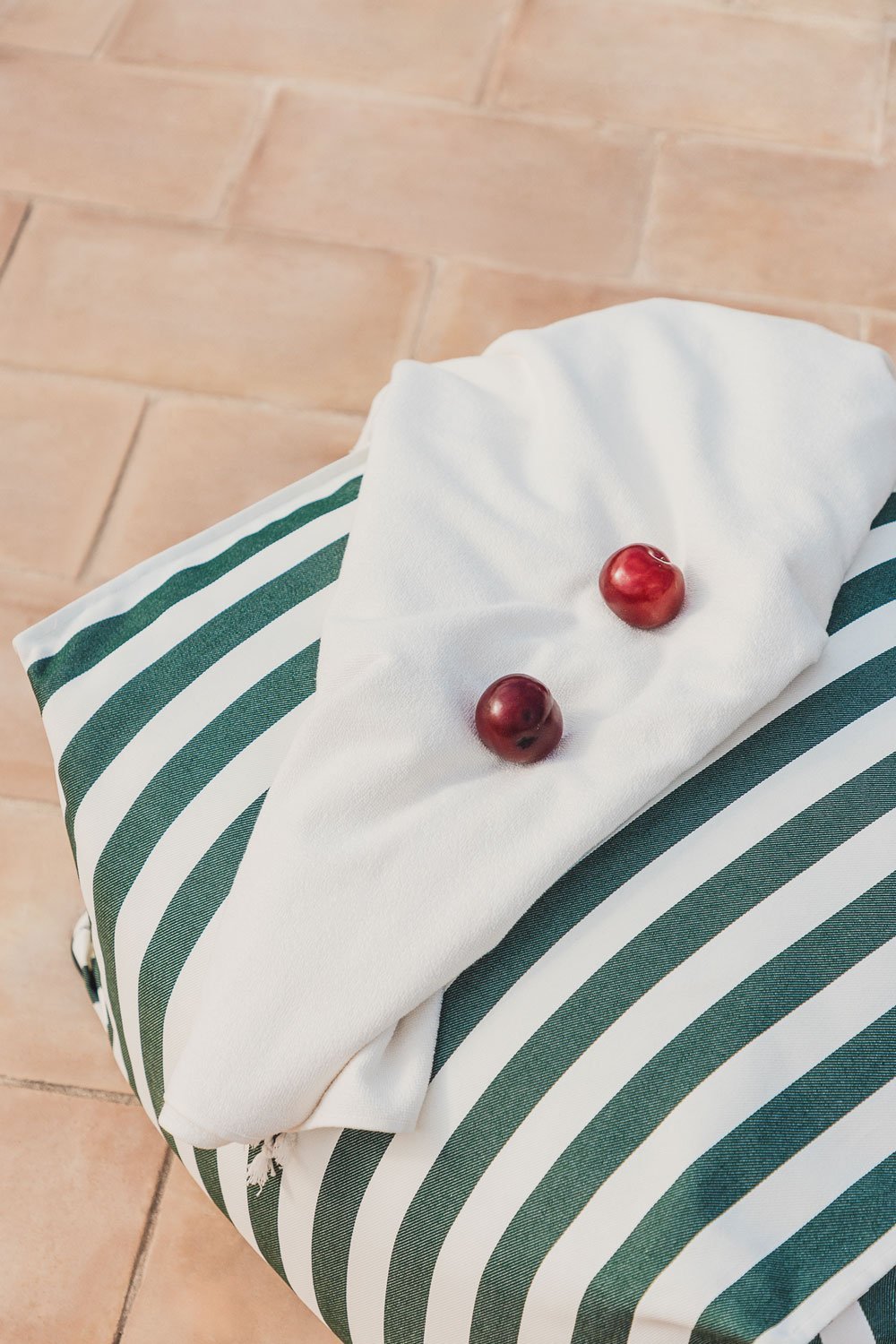 Pouf rectangulaire 75x65 cm pour canapé de jardin modulable en tissu Sandel, image de la galerie 2