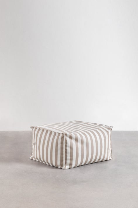 Pouf rectangulaire 75x65 cm pour canapé modulable en tissu Sandel