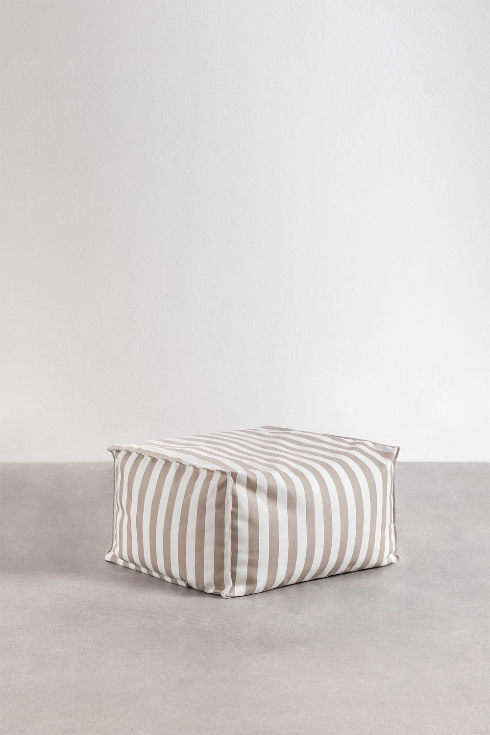 Pouf rectangulaire 65x55 cm pour canapé modulable en tissu Sandel, image de la galerie 1