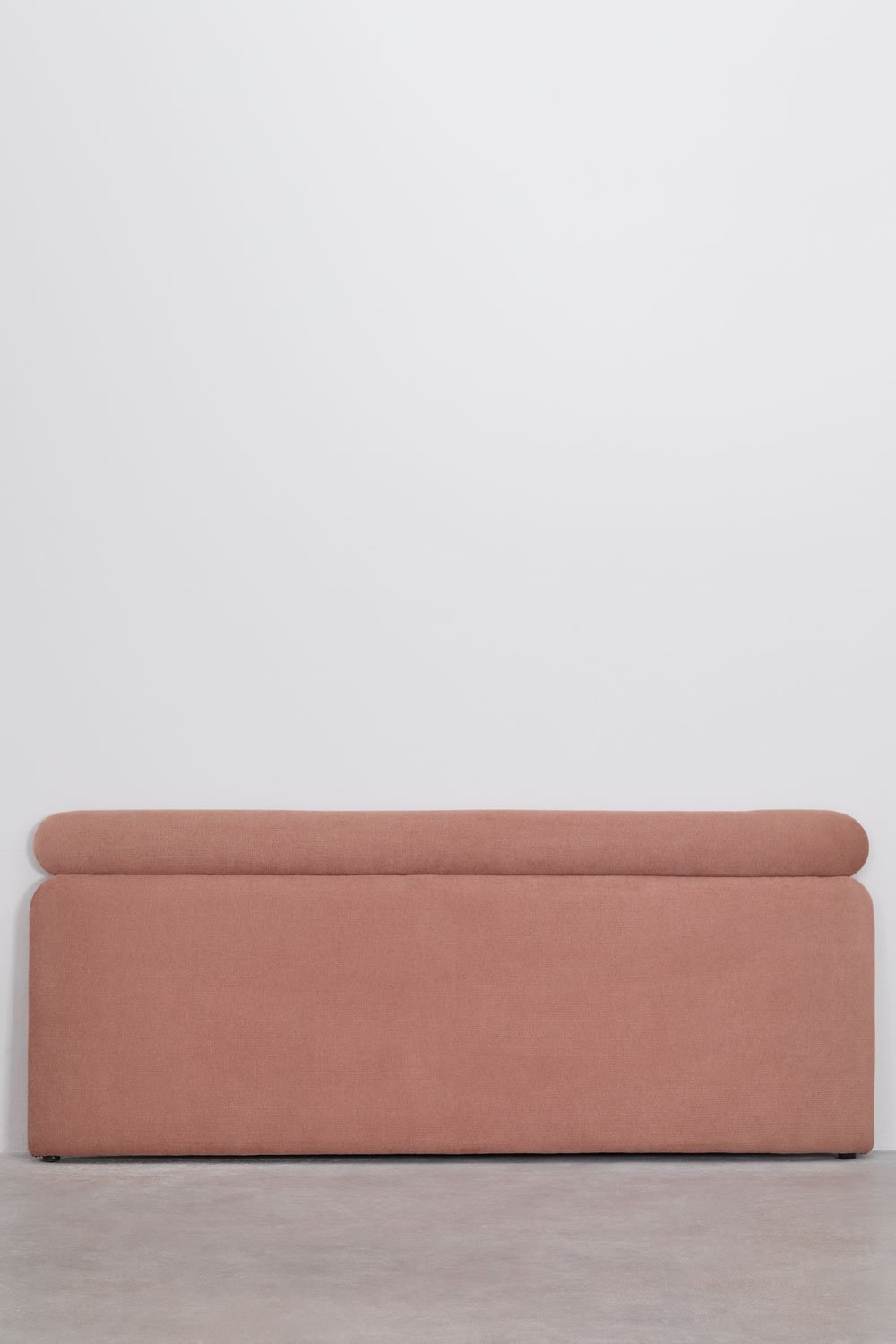 Tête de lit 200cm en tissu rose quartz Cirene, image de la galerie 1