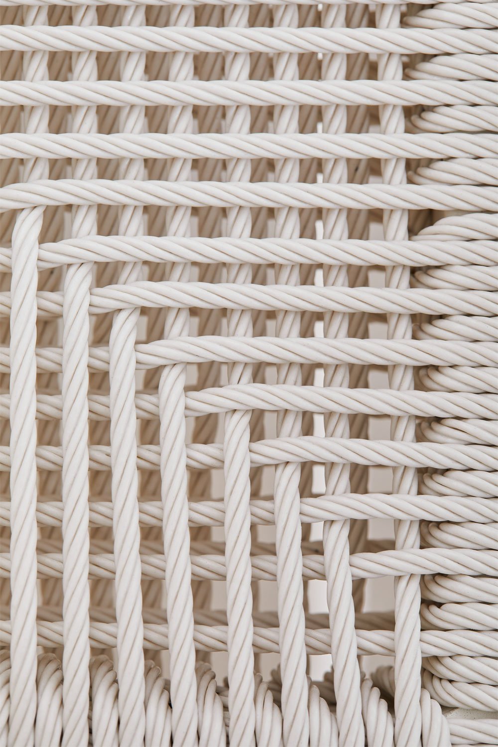 Pack de 4 tabourets hauts en aluminium et rotin synthétique Amatria, image de la galerie 6