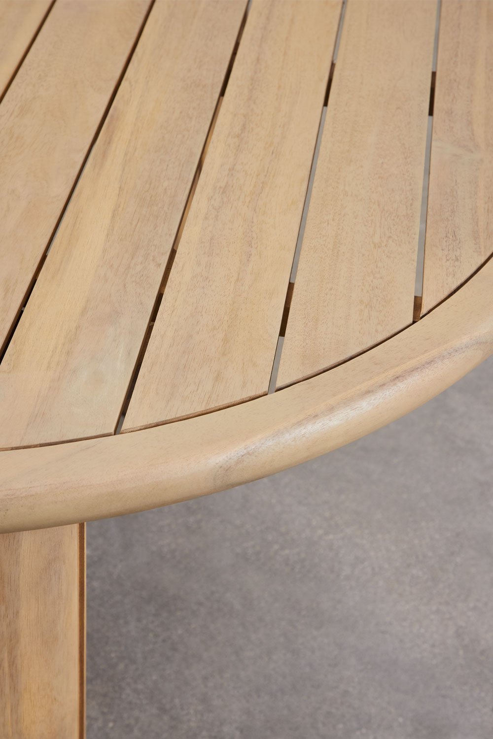 Table de jardin ovale en bois d'acacia Ginara, image de la galerie 6