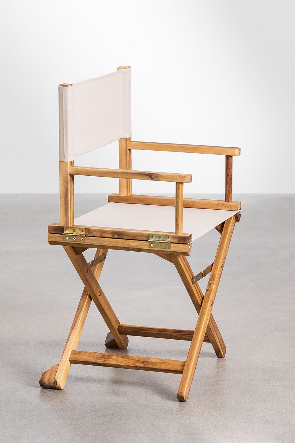 Pack de 2 chaises de réalisateur pliantes en bois d'acacia Ridley, image de la galerie 4058316