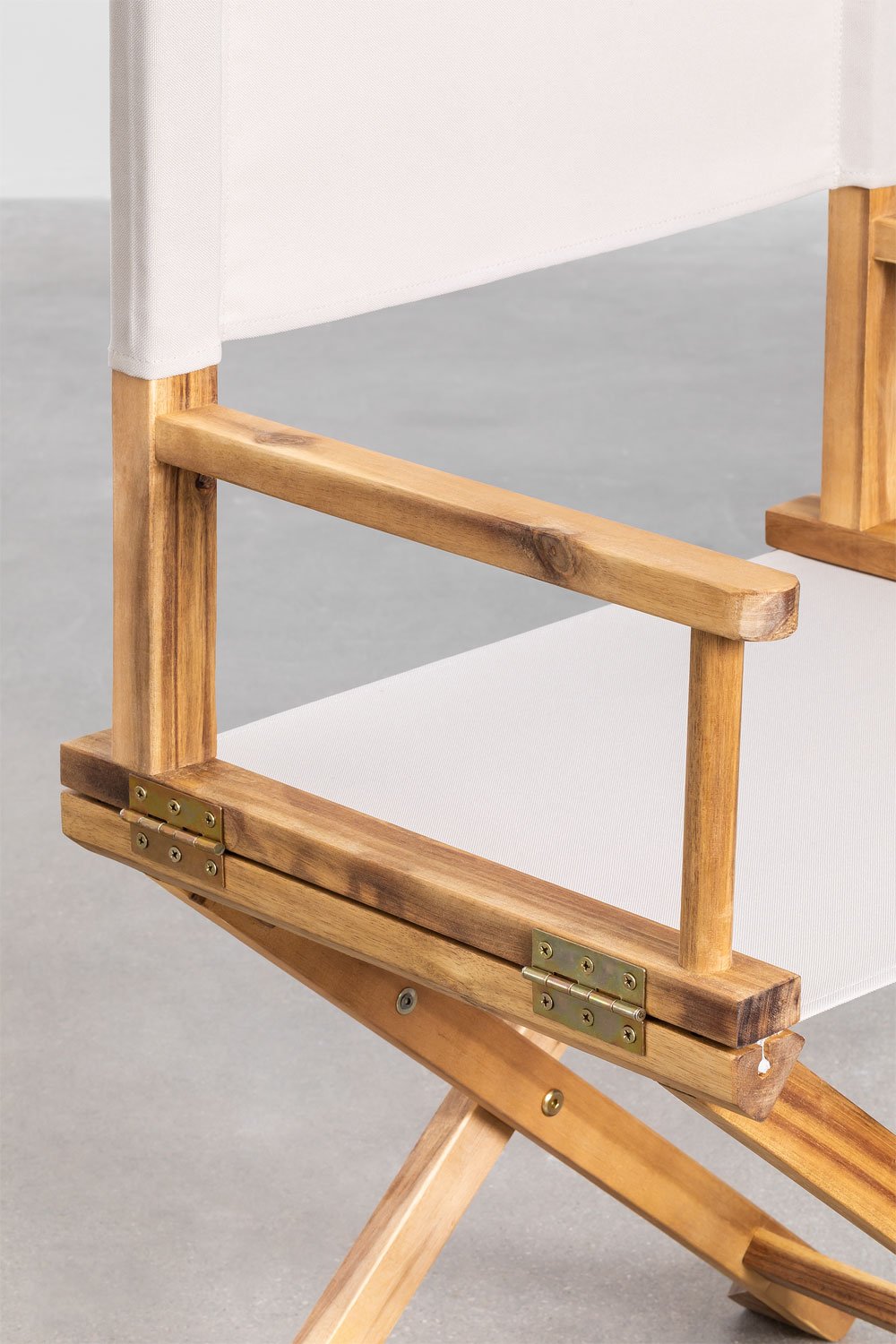 Pack de 2 chaises de réalisateur pliantes en bois d'acacia Ridley, image de la galerie 4058326