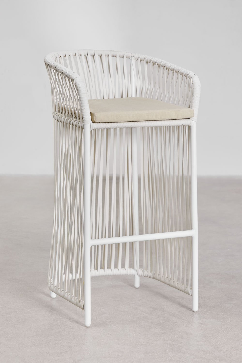 Lot de 2 tabourets hauts de jardin Sophie, image de la galerie 1