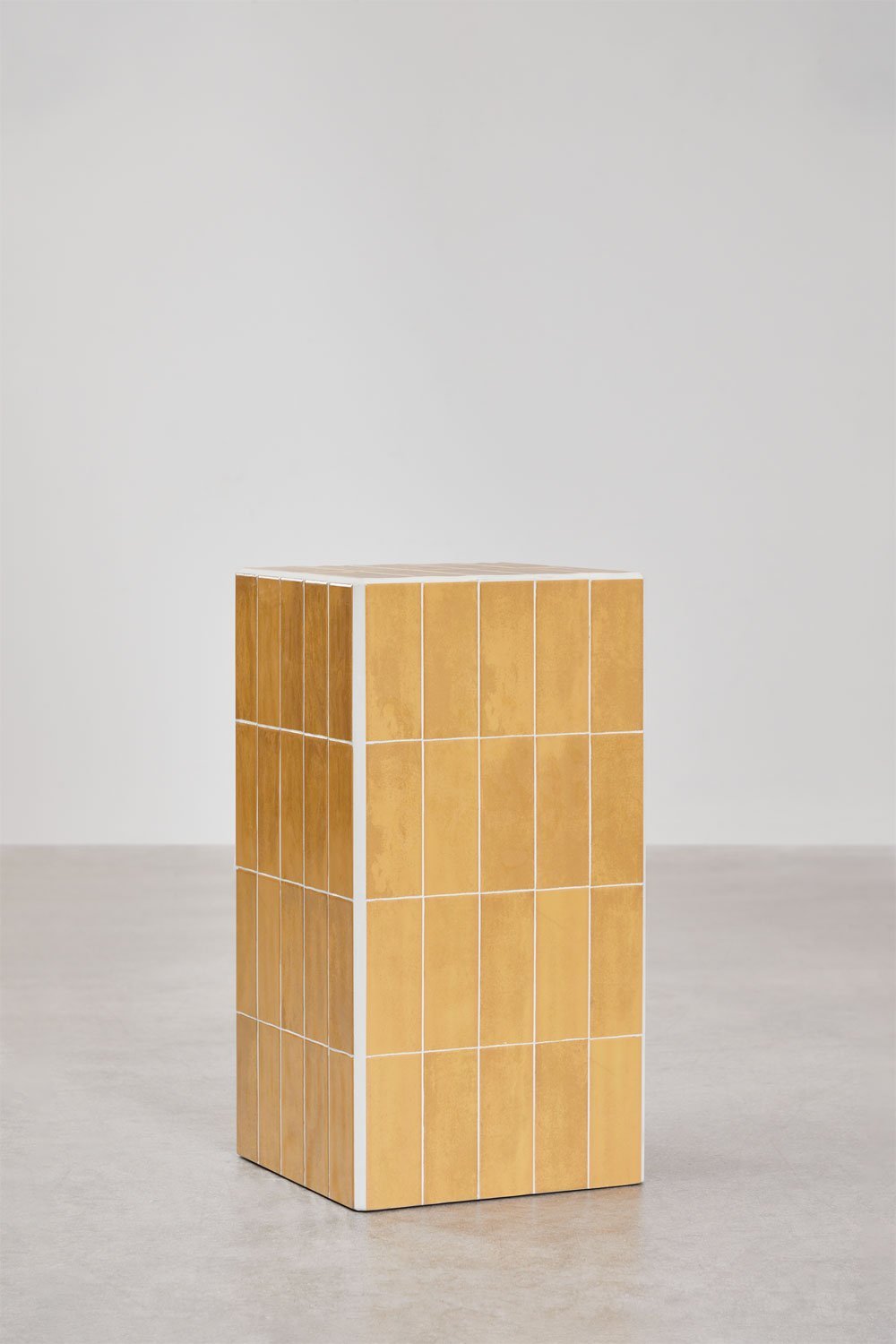 Table d'appoint carrée 30x30 cm en ciment et carreaux Bongani, image de la galerie 1