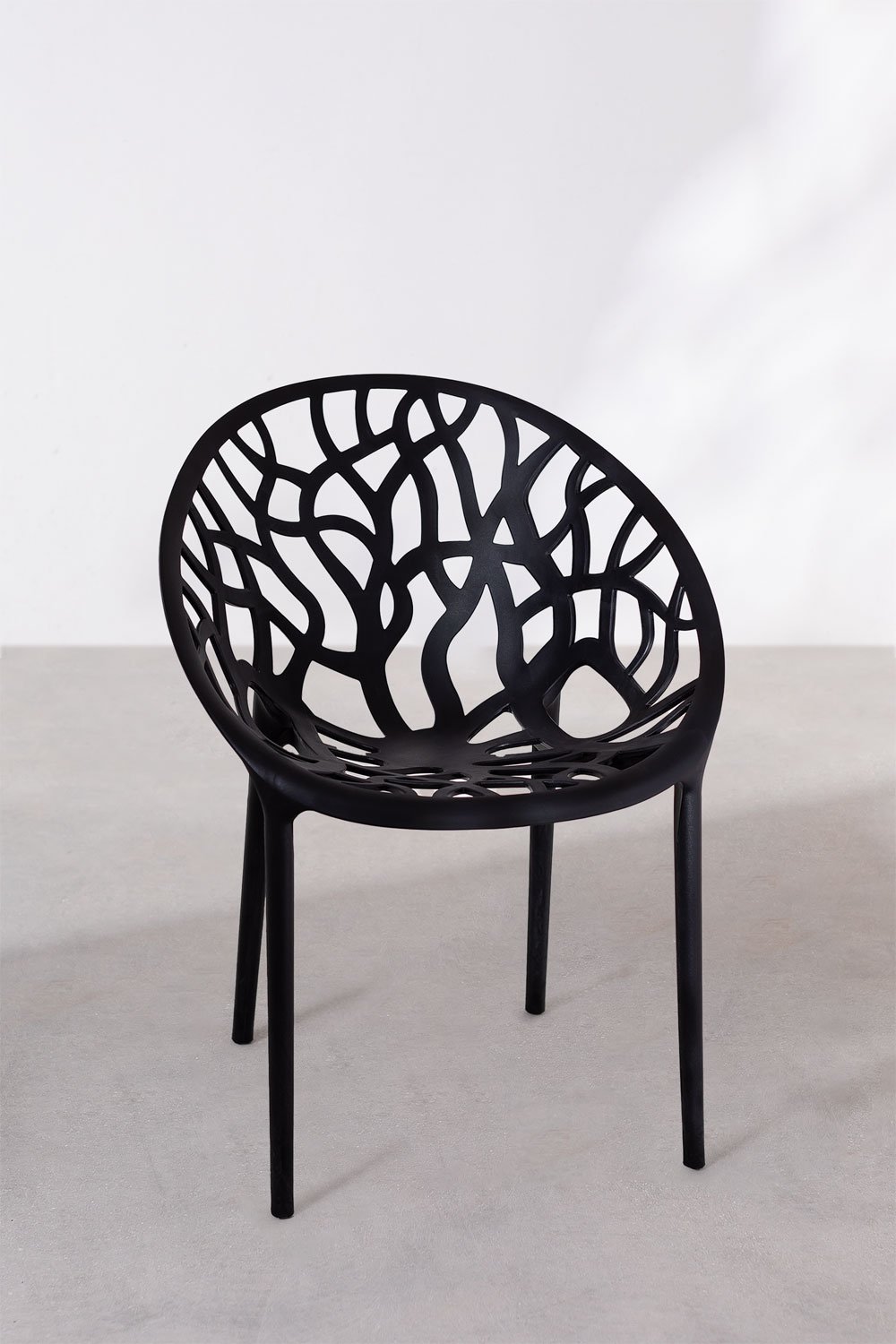 Pack de 4 chaises de salle à manger empilables Ores , image de la galerie 1
