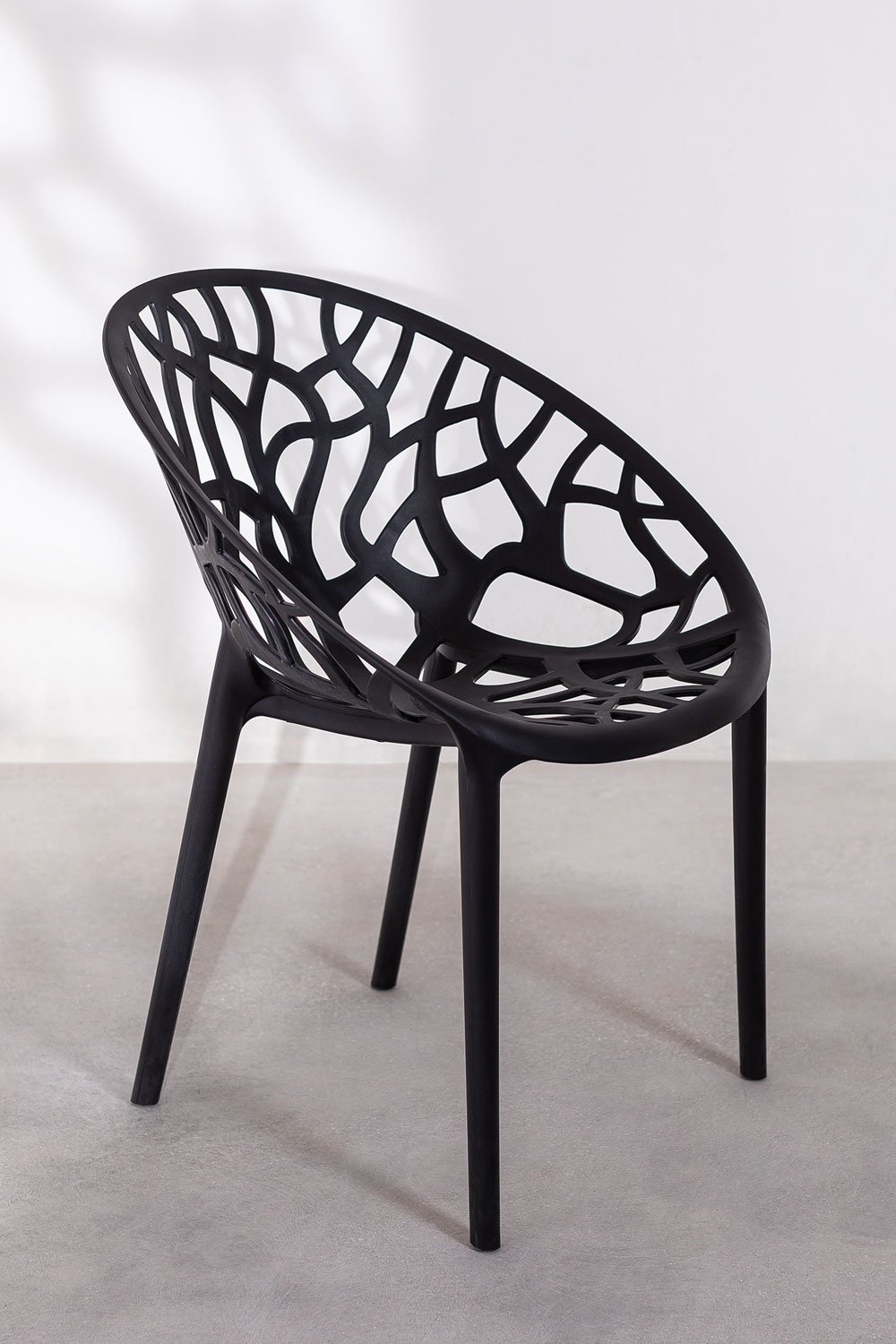 Pack de 4 chaises de salle à manger empilables Ores , image de la galerie 2