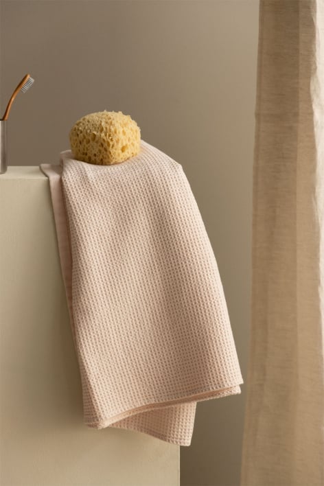 Serviette en coton gaufré Fiorala