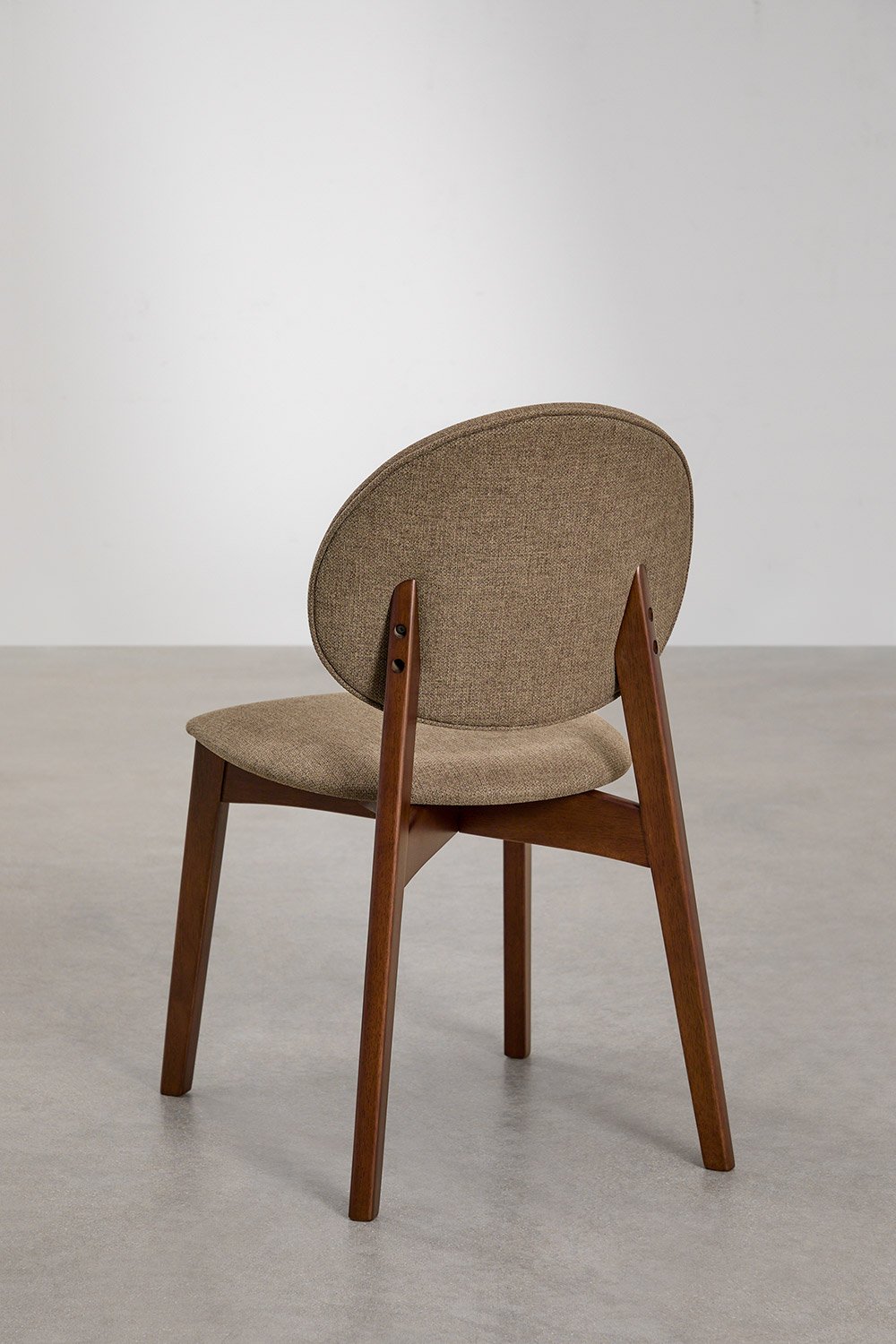 Chaise de salle à manger en bois et tissu Yamena, image de la galerie 5