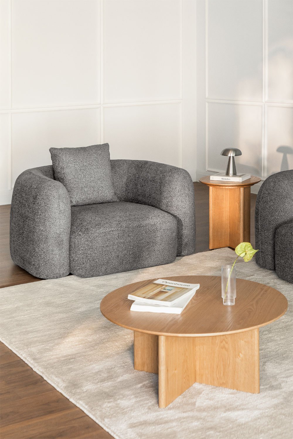 Lot de 2 fauteuils Coco chenille, image de la galerie 1
