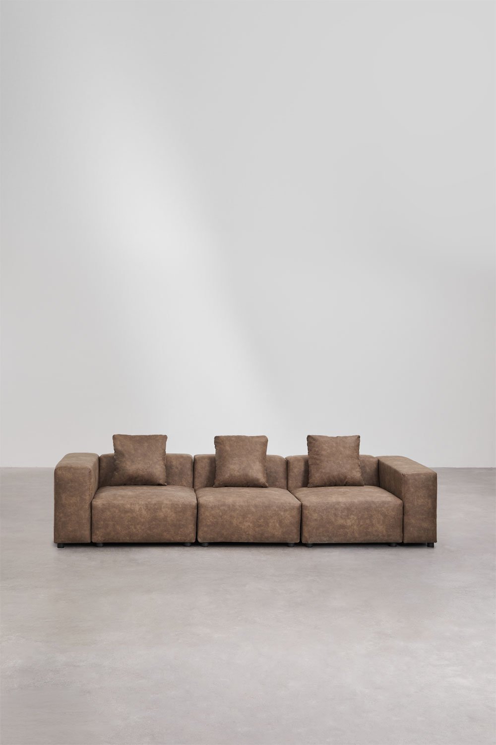 Canapé modulaire 3 pièces ↔︎315 cm avec accoudoir haut Bruna, image de la galerie 4