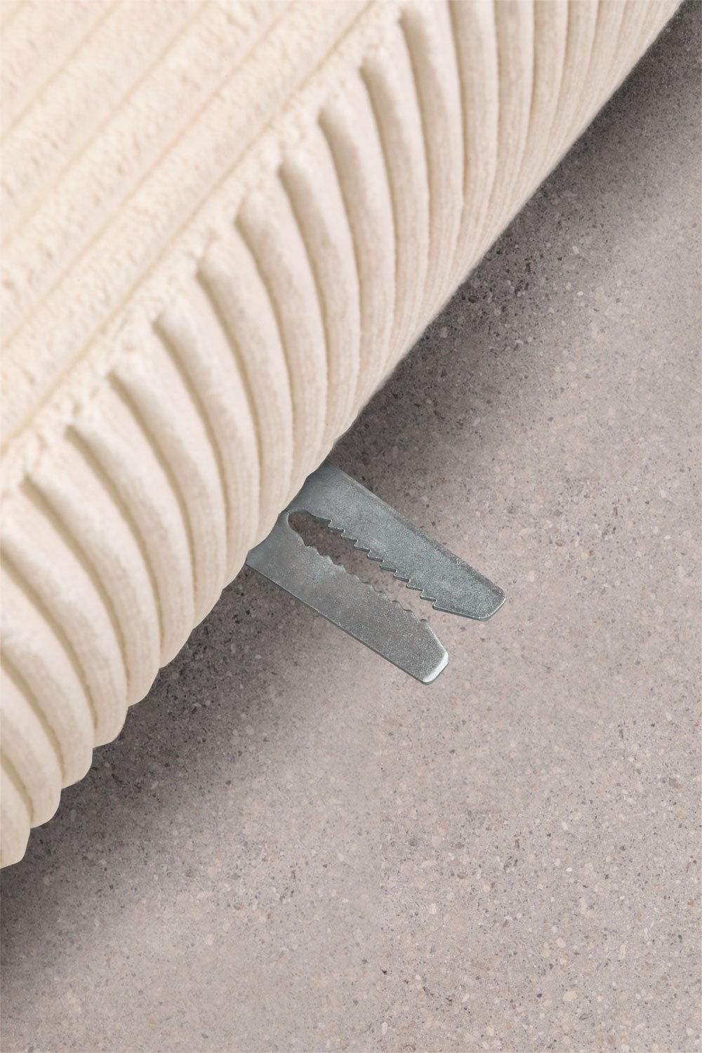 Canapé d'angle modulaire droit 3 pièces avec accoudoir haut et pouf ↔︎450 cm Bruna, image de la galerie 11