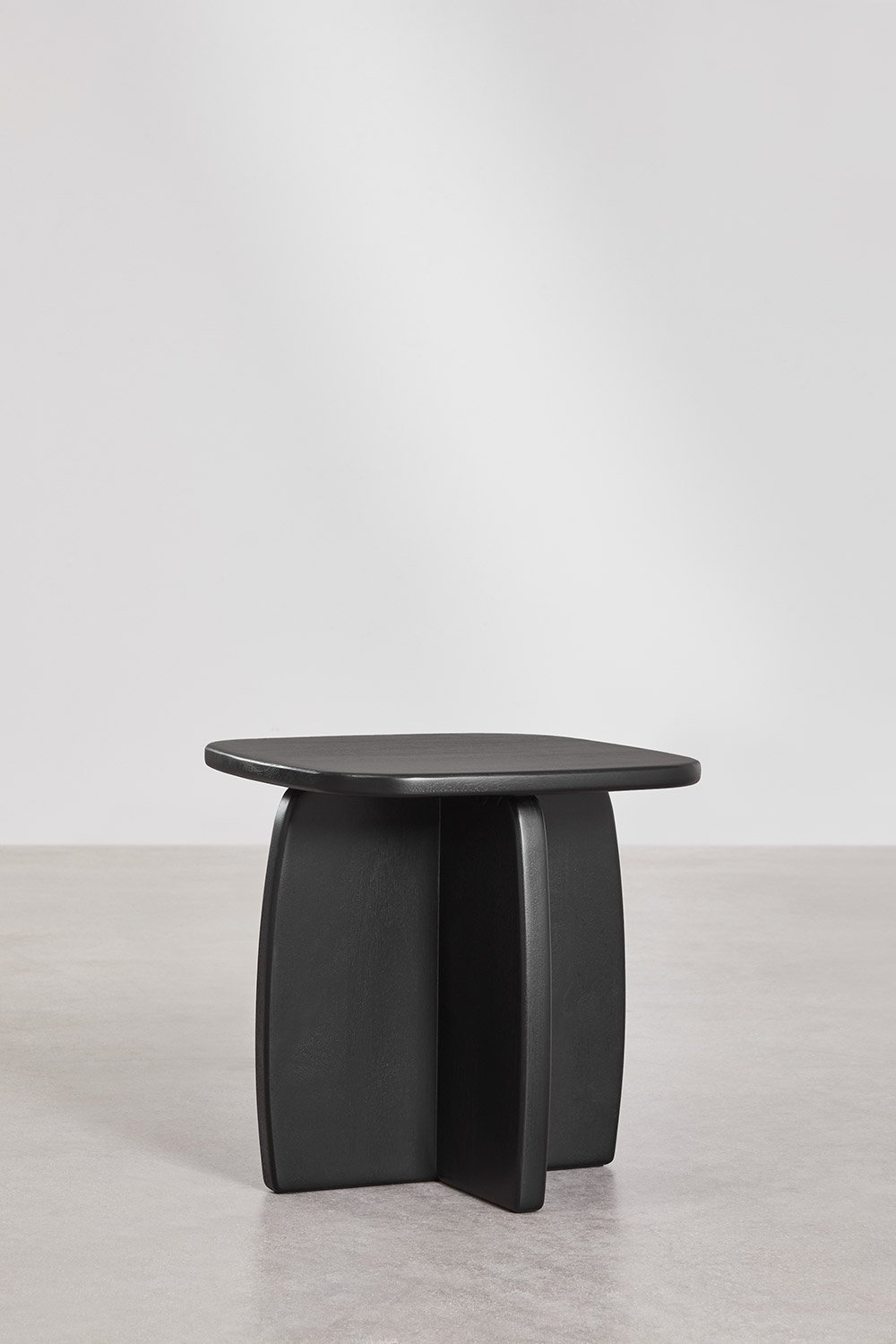 Lot de 2 tables de chevet 45x45 cm en bois de manguier Agathe, image de la galerie 3