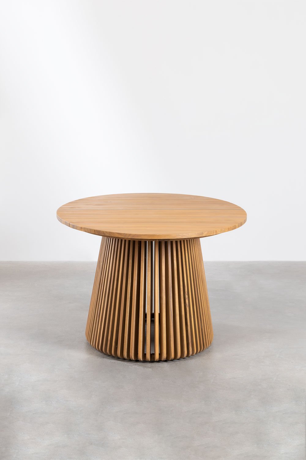 Table de jardin ovale 200x110 cm en bois d'acacia Mura, image de la galerie 3