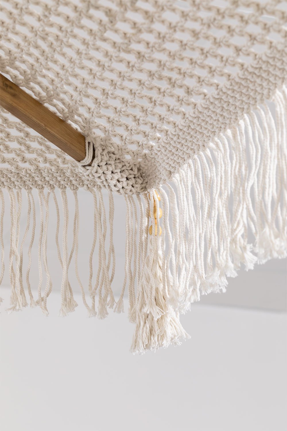 Parasol Tongariki en teck et coton, image de la galerie 3