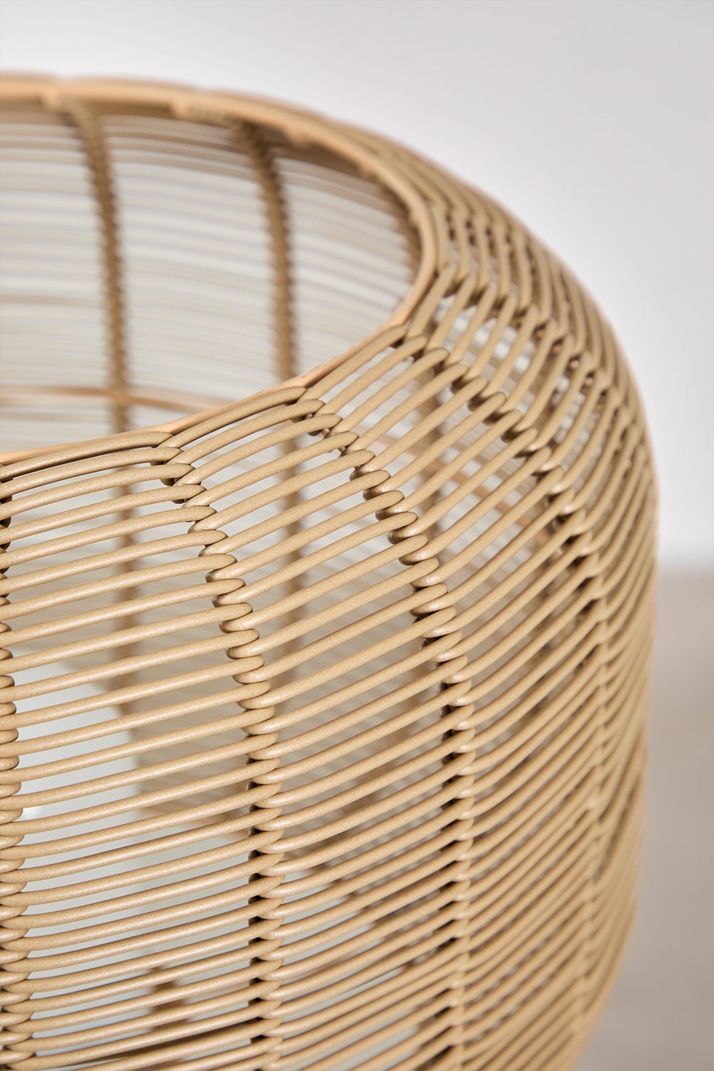 Lampadaire LED sans fil Ovela en fer et corde tressée , image de la galerie 3