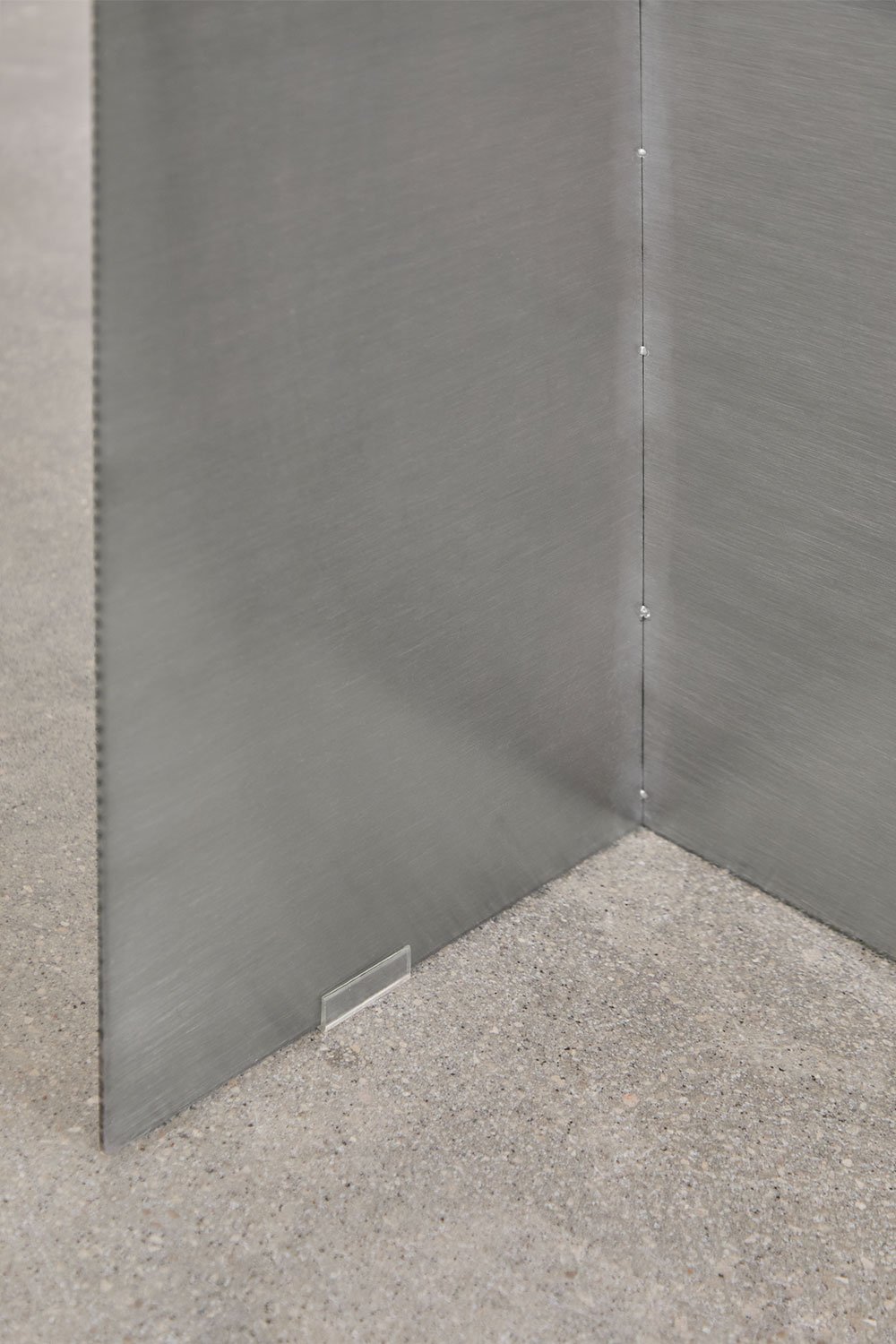 Table d'appoint 40x20 cm en acier inoxydable Nadina, image de la galerie 6