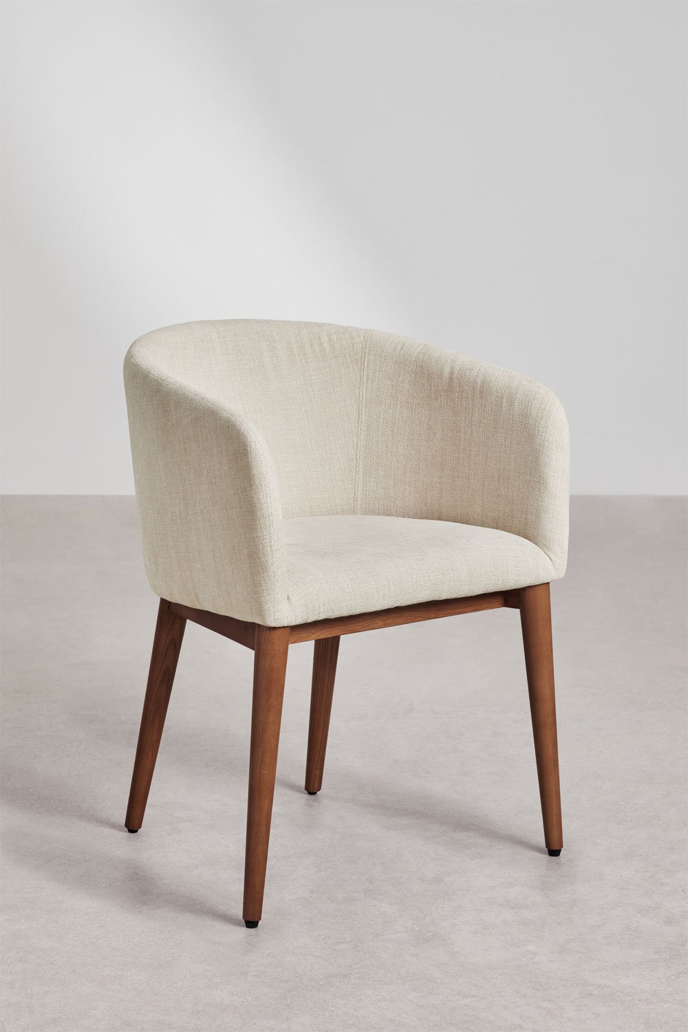 Chaise de salle à manger rembourrée Bunia avec accoudoirs, image de la galerie 3