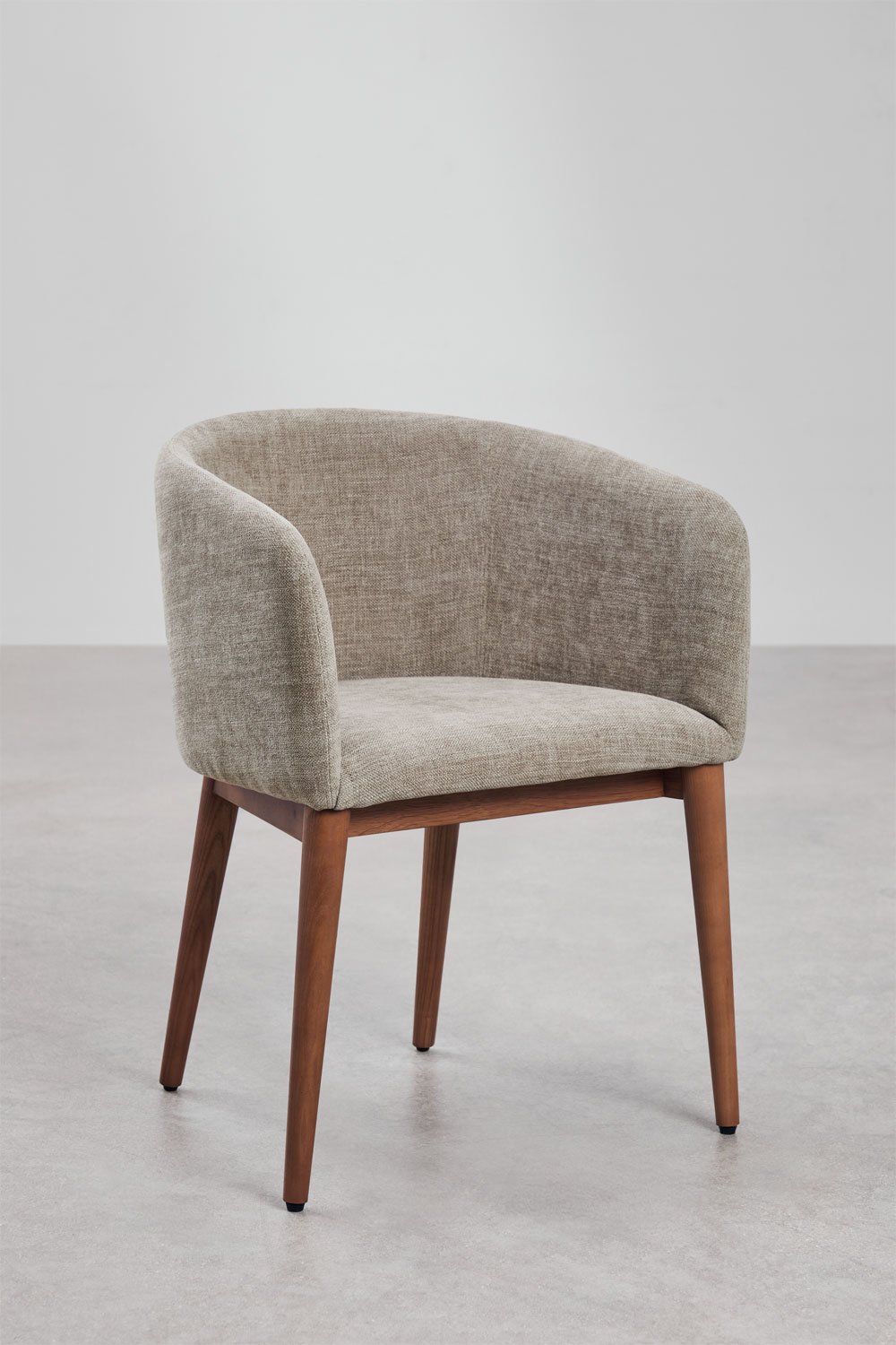 Pack de 2 chaises de salle à manger rembourrées avec accoudoirs Bunia, image de la galerie 3