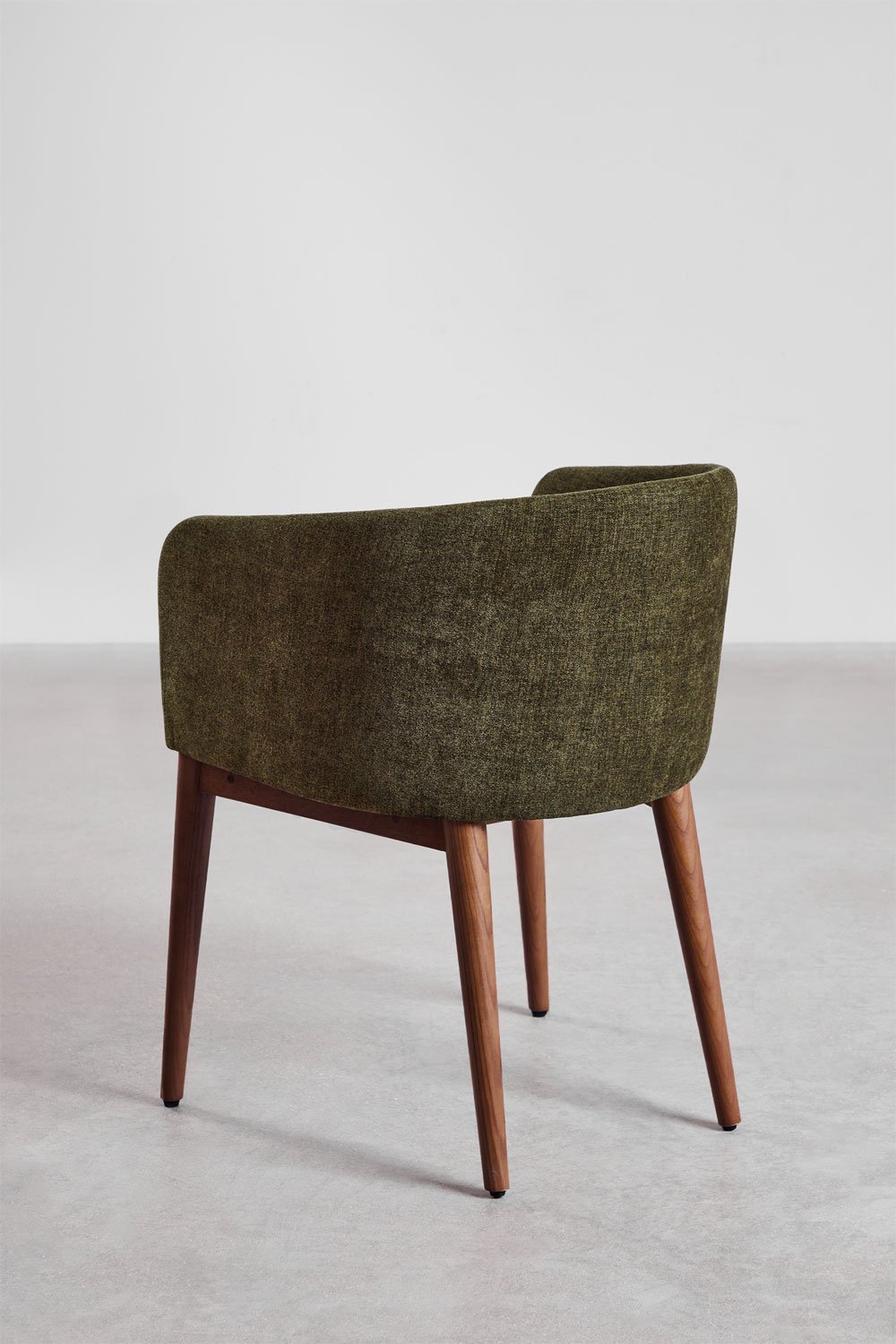 Pack de 4 chaises de salle à manger rembourrées Bunia avec accoudoirs, image de la galerie 5