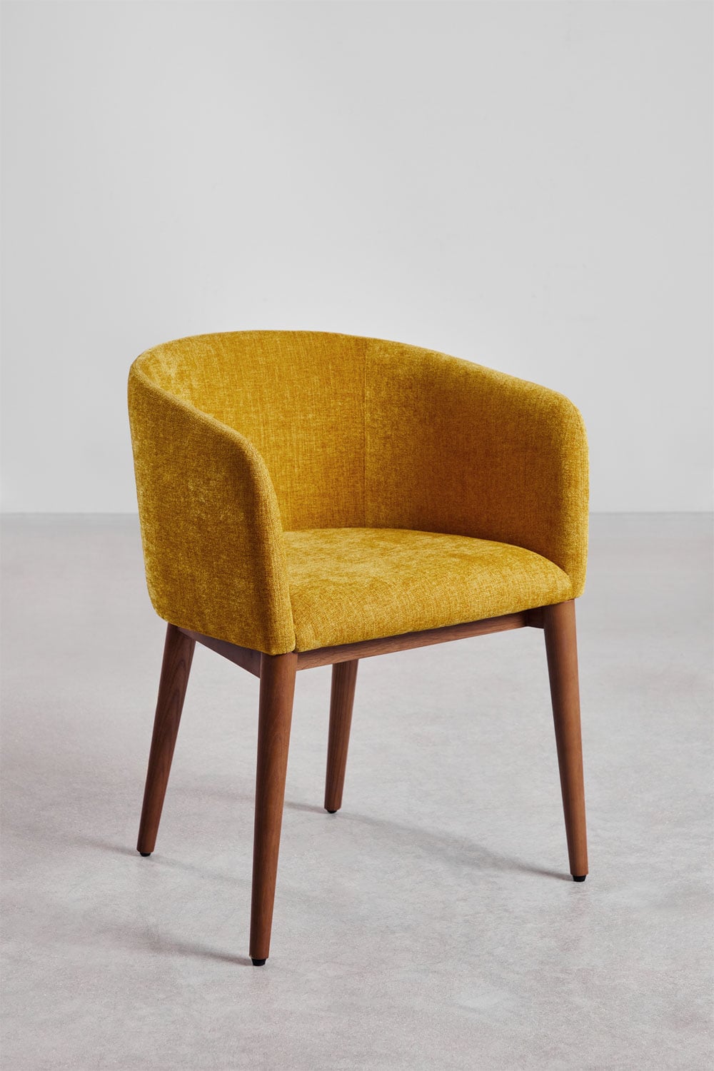 Pack de 4 chaises de salle à manger rembourrées Bunia avec accoudoirs, image de la galerie 3