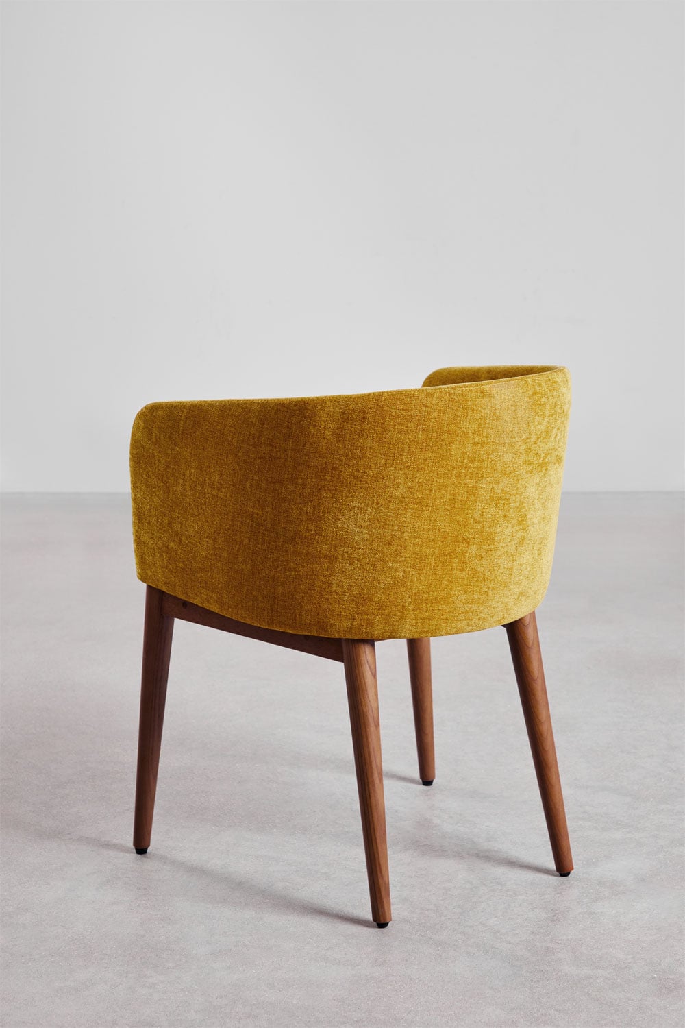 Pack de 4 chaises de salle à manger rembourrées Bunia avec accoudoirs, image de la galerie 5