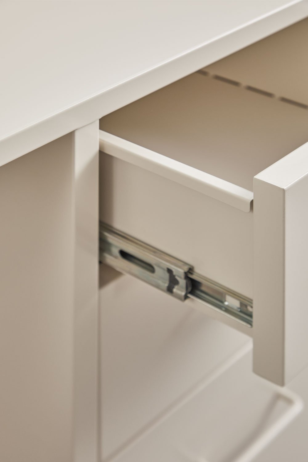 Ensemble de bureau avec tiroirs et caisson en acier Janine, image de la galerie 5