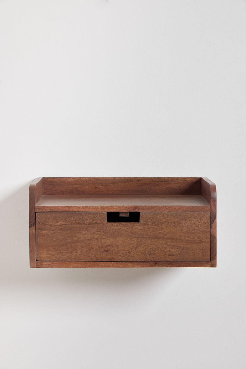 Table de chevet flottante 45x30 cm en bois d'acacia de Narbona , image de la galerie 4