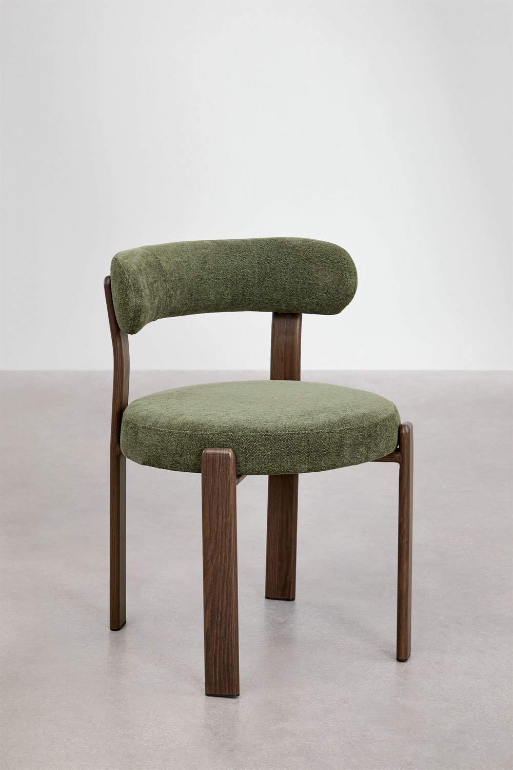 Chaise de salle à manger rembourrée et en fer Jolie, image de la galerie 4