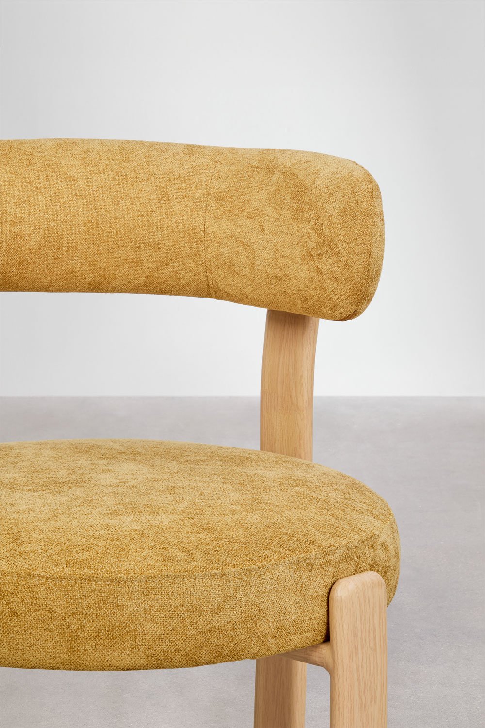 Pack de 4 chaises de salle à manger rembourrées et en fer Jolie, image de la galerie 6