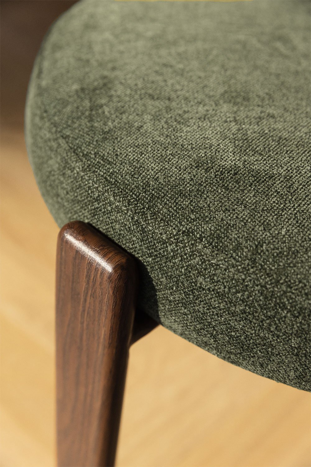 Pack de 4 chaises de salle à manger Jolie en tissu chenille, image de la galerie 2