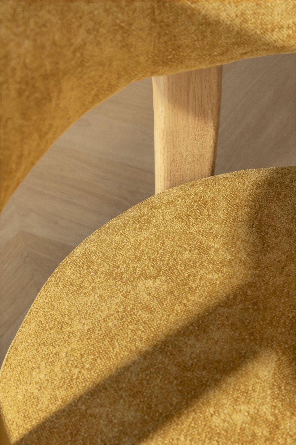 Pack de 4 chaises de salle à manger Jolie en tissu chenille, image de la galerie 2