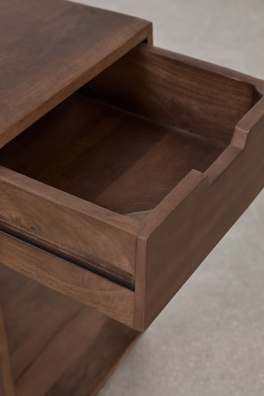 Table de chevet carrée 35x35 cm en bois Leduc , image de la galerie 5