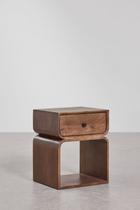 Lot de 2 tables de chevet en bois Ferni, 40x35 cm