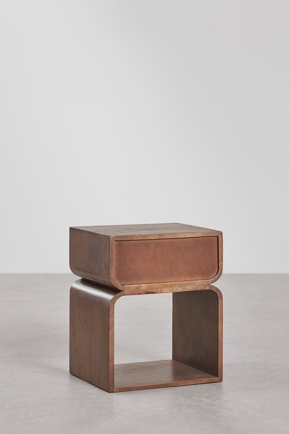 Lot de 2 tables de chevet en bois Ferni, 40x35 cm, image de la galerie 5