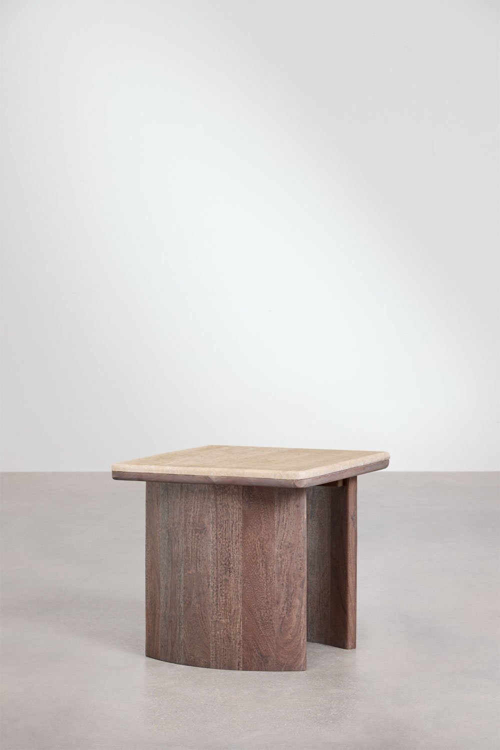 Table d'appoint Casilda en travertin et bois d'acacia , image de la galerie 4